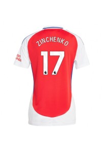 Fotbalové Dres Arsenal Oleksandr Zinchenko #17 Dámské Domácí Oblečení 2024-25 Krátký Rukáv